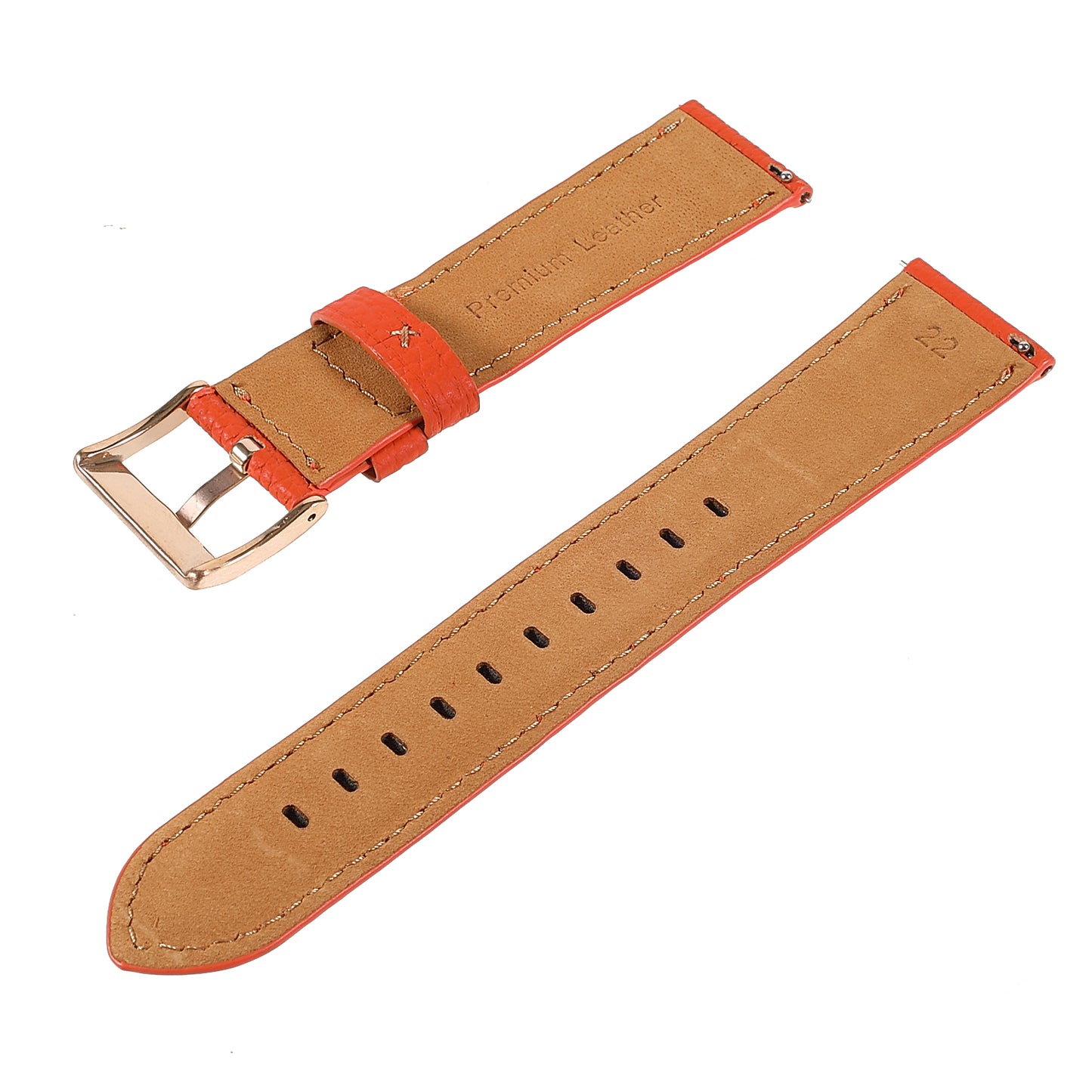 22mm Litchi Texture Genuine Leather Watch Band Adjustable Replacement Bracelet for Samsung Gear S3 Classic /Gear S3 Frontier/Galaxy Watch 46mm