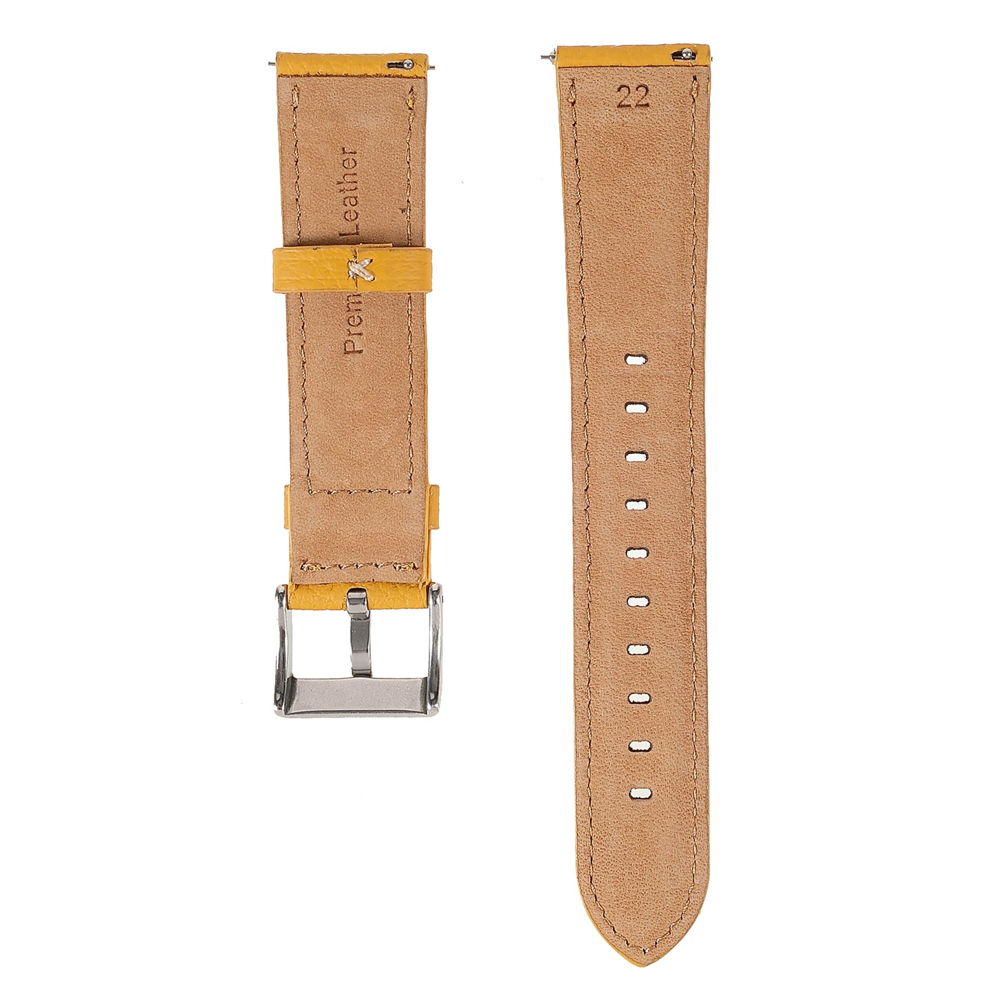22mm Litchi Texture Genuine Leather Watch Band Adjustable Replacement Bracelet for Samsung Gear S3 Classic /Gear S3 Frontier/Galaxy Watch 46mm