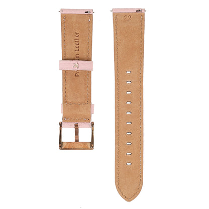 22mm Litchi Texture Genuine Leather Watch Band Adjustable Replacement Bracelet for Samsung Gear S3 Classic /Gear S3 Frontier/Galaxy Watch 46mm