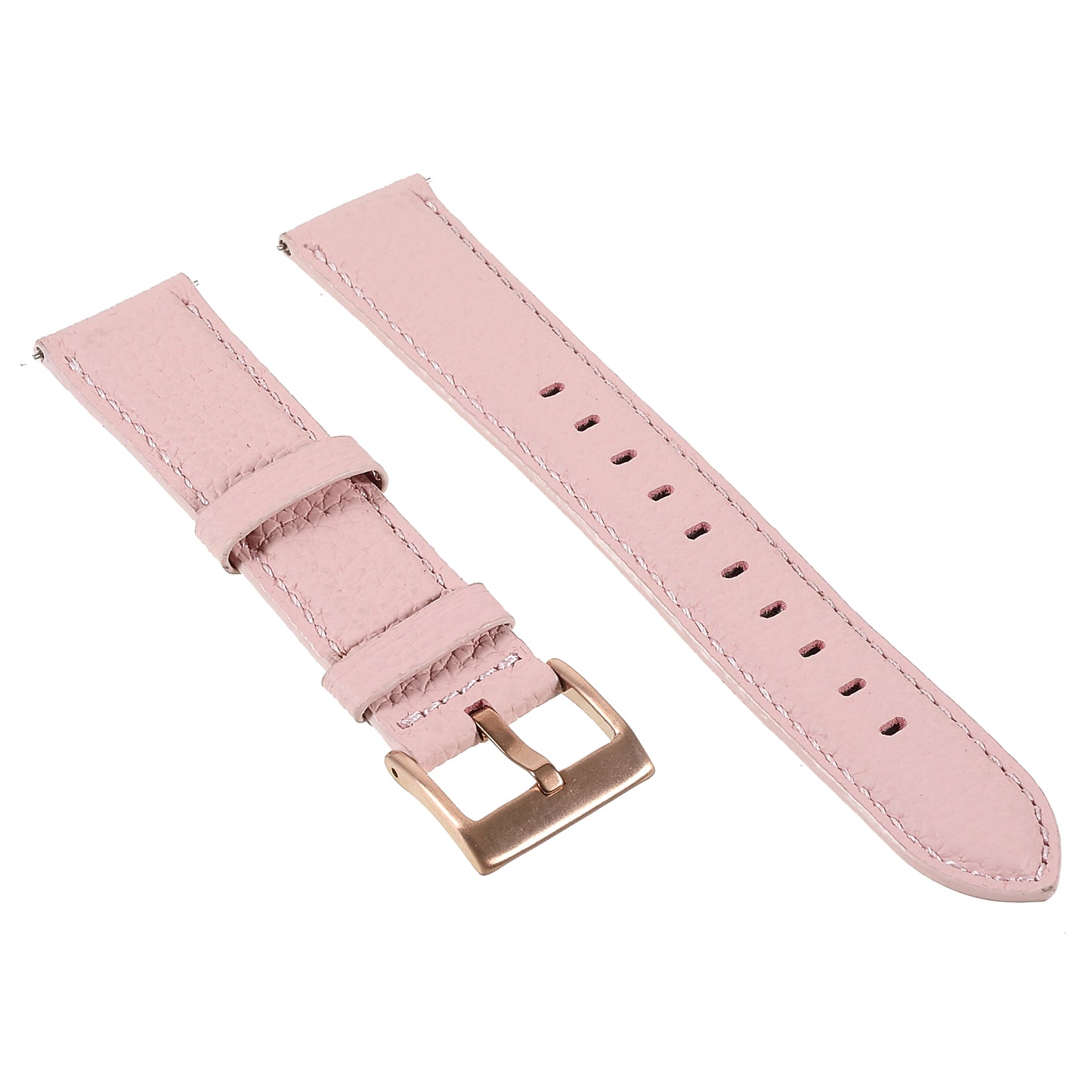 22mm Litchi Texture Genuine Leather Watch Band Adjustable Replacement Bracelet for Samsung Gear S3 Classic /Gear S3 Frontier/Galaxy Watch 46mm