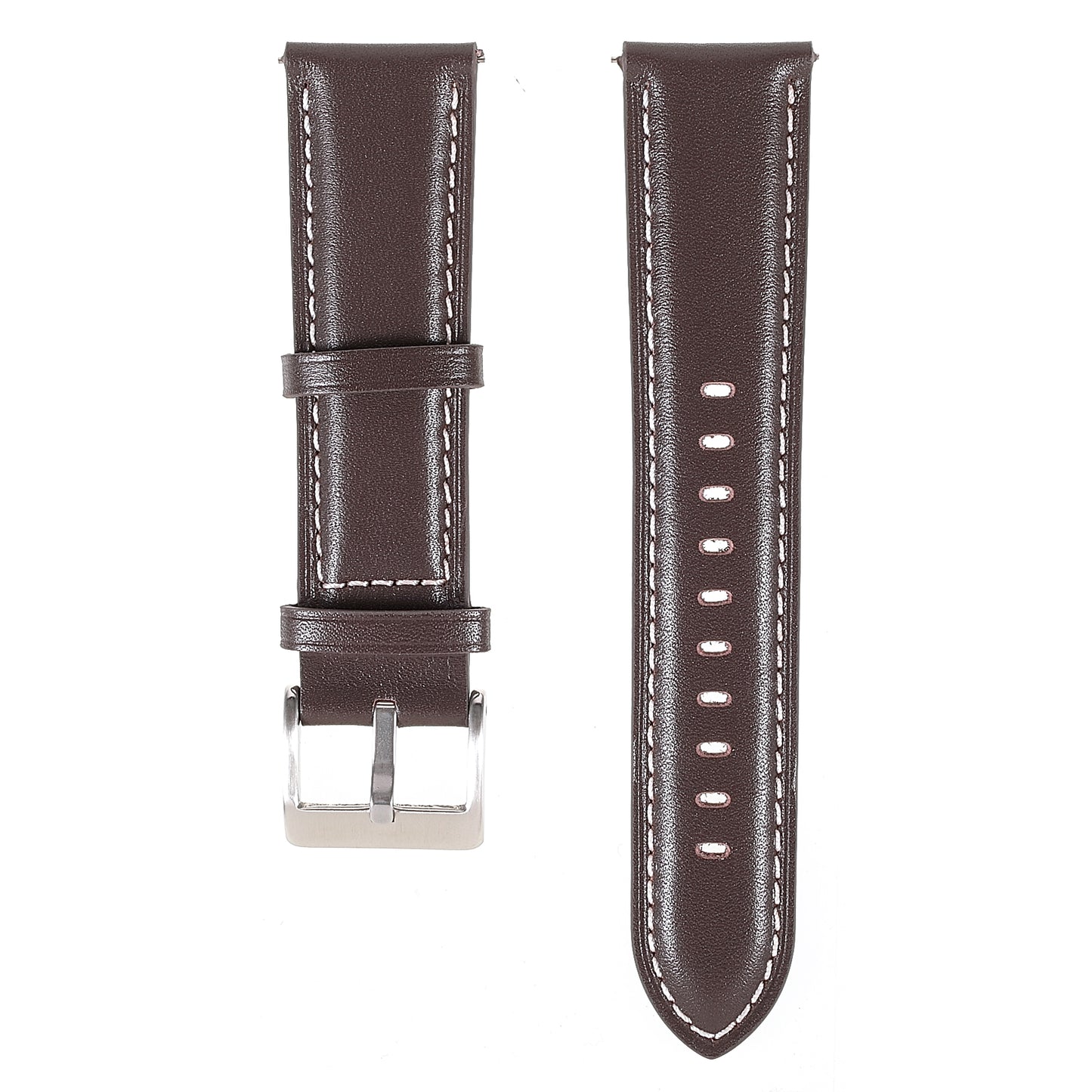 22mm Quick Release Genuine Leather Watch Band Adjustable Stitching Strap for Samsung Gear S3 Classic /Gear S3 Frontier/Galaxy Watch 46mm