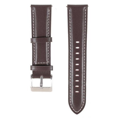 22mm Quick Release Genuine Leather Watch Band Adjustable Stitching Strap for Samsung Gear S3 Classic /Gear S3 Frontier/Galaxy Watch 46mm