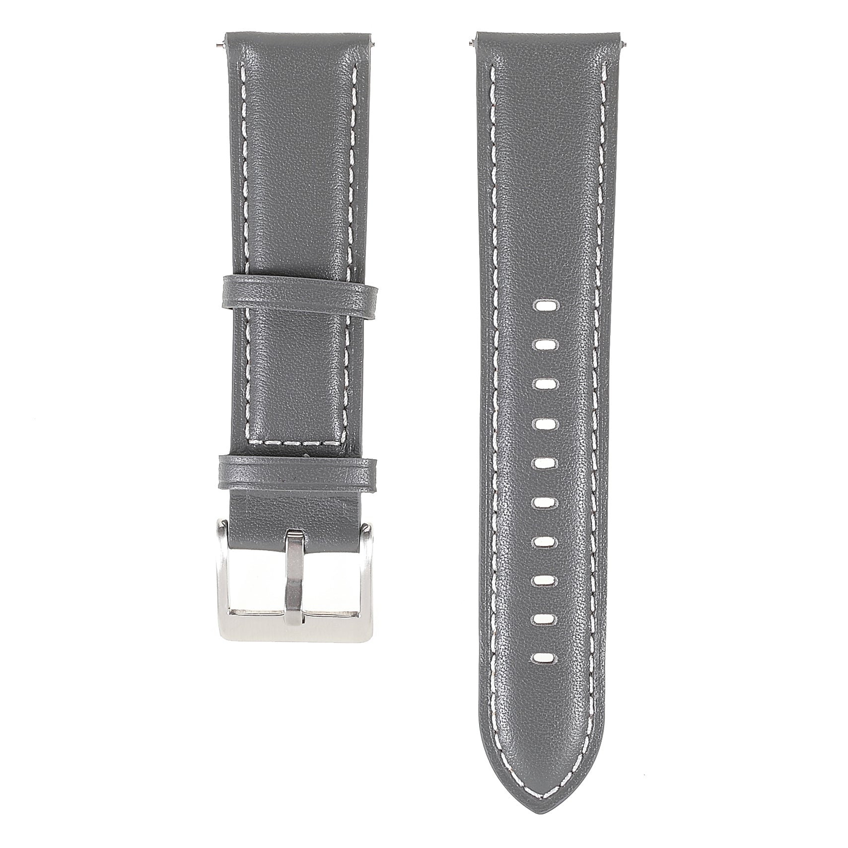 22mm Quick Release Genuine Leather Watch Band Adjustable Stitching Strap for Samsung Gear S3 Classic /Gear S3 Frontier/Galaxy Watch 46mm