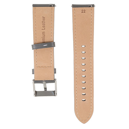 22mm Quick Release Genuine Leather Watch Band Adjustable Stitching Strap for Samsung Gear S3 Classic /Gear S3 Frontier/Galaxy Watch 46mm