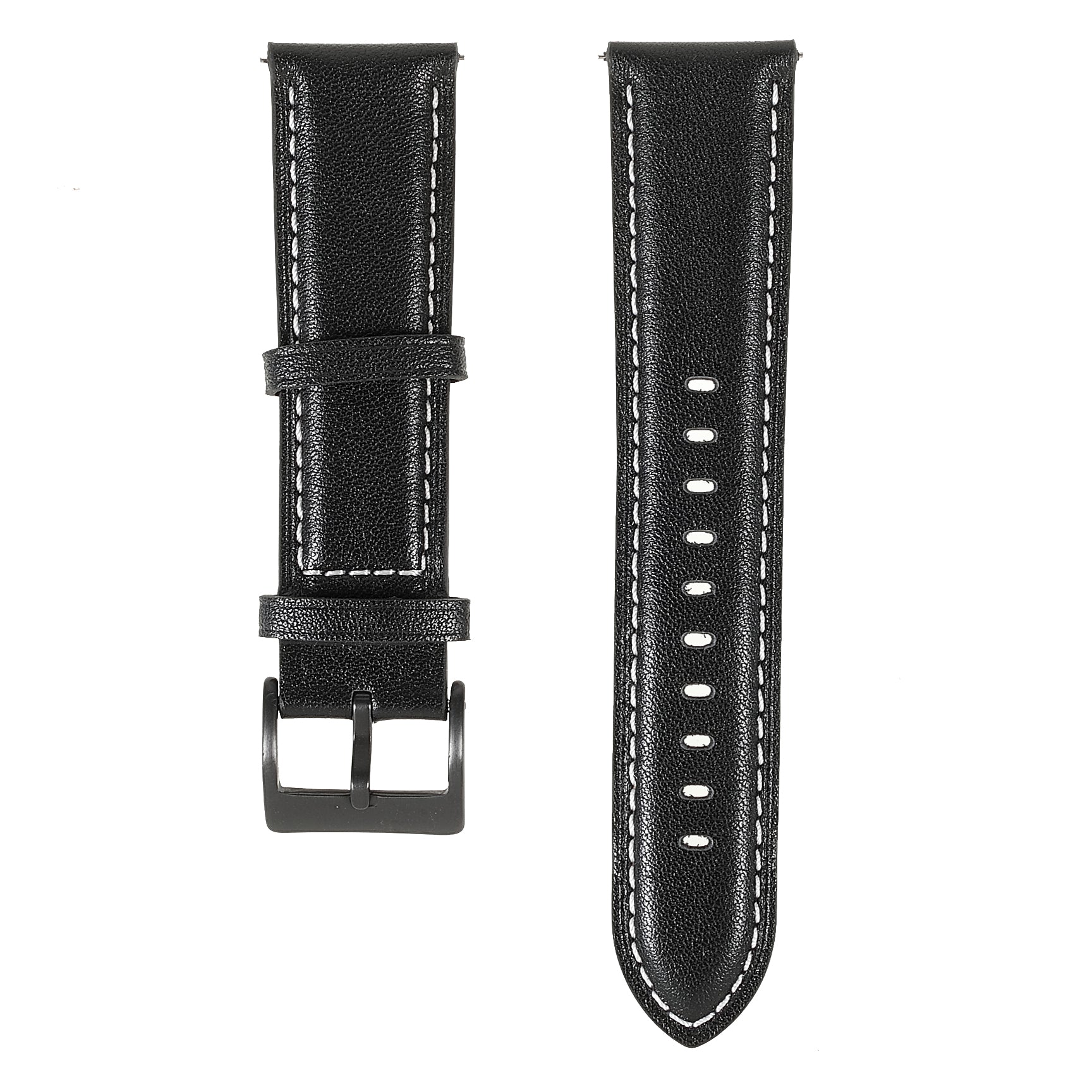 22mm Quick Release Genuine Leather Watch Band Adjustable Stitching Strap for Samsung Gear S3 Classic /Gear S3 Frontier/Galaxy Watch 46mm