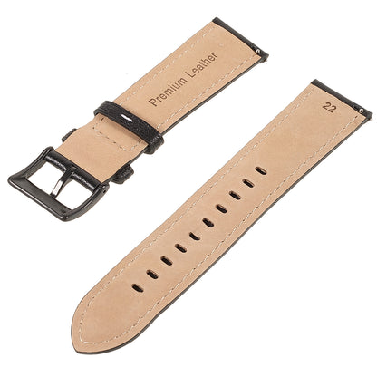 22mm Quick Release Genuine Leather Watch Band Adjustable Stitching Strap for Samsung Gear S3 Classic /Gear S3 Frontier/Galaxy Watch 46mm