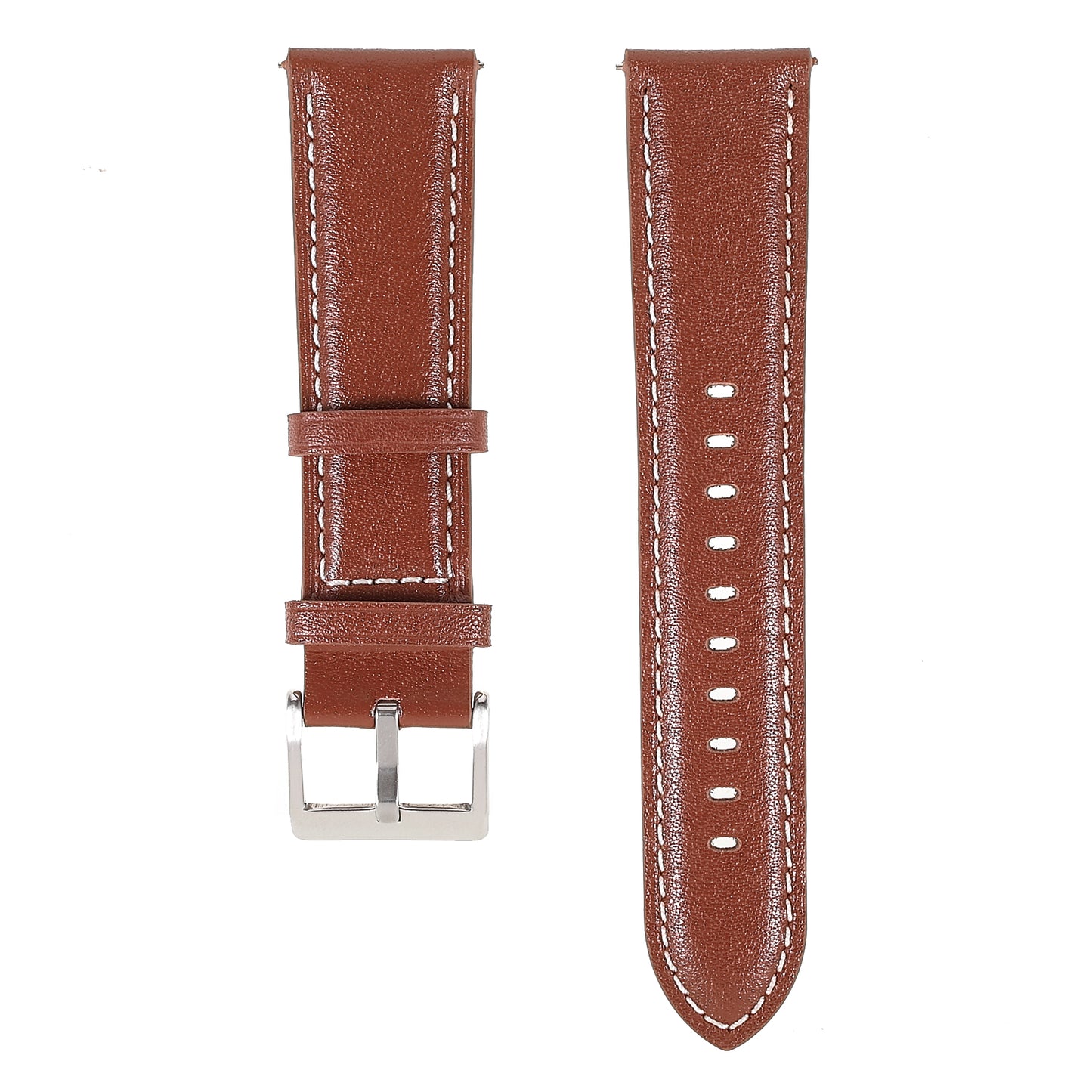 22mm Quick Release Genuine Leather Watch Band Adjustable Stitching Strap for Samsung Gear S3 Classic /Gear S3 Frontier/Galaxy Watch 46mm