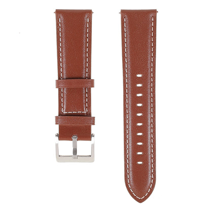22mm Quick Release Genuine Leather Watch Band Adjustable Stitching Strap for Samsung Gear S3 Classic /Gear S3 Frontier/Galaxy Watch 46mm