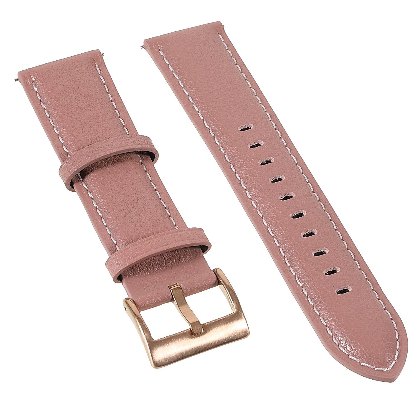 22mm Quick Release Genuine Leather Watch Band Adjustable Stitching Strap for Samsung Gear S3 Classic /Gear S3 Frontier/Galaxy Watch 46mm