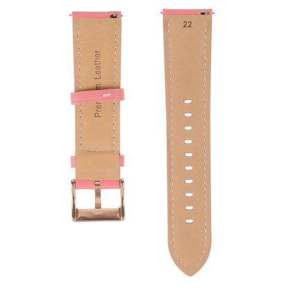 22mm Quick Release Genuine Leather Watch Band Adjustable Stitching Strap for Samsung Gear S3 Classic /Gear S3 Frontier/Galaxy Watch 46mm