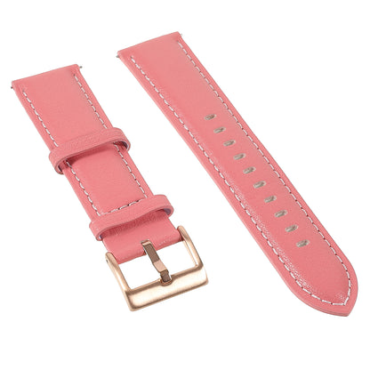 22mm Quick Release Genuine Leather Watch Band Adjustable Stitching Strap for Samsung Gear S3 Classic /Gear S3 Frontier/Galaxy Watch 46mm