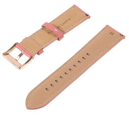 22mm Quick Release Genuine Leather Watch Band Adjustable Stitching Strap for Samsung Gear S3 Classic /Gear S3 Frontier/Galaxy Watch 46mm