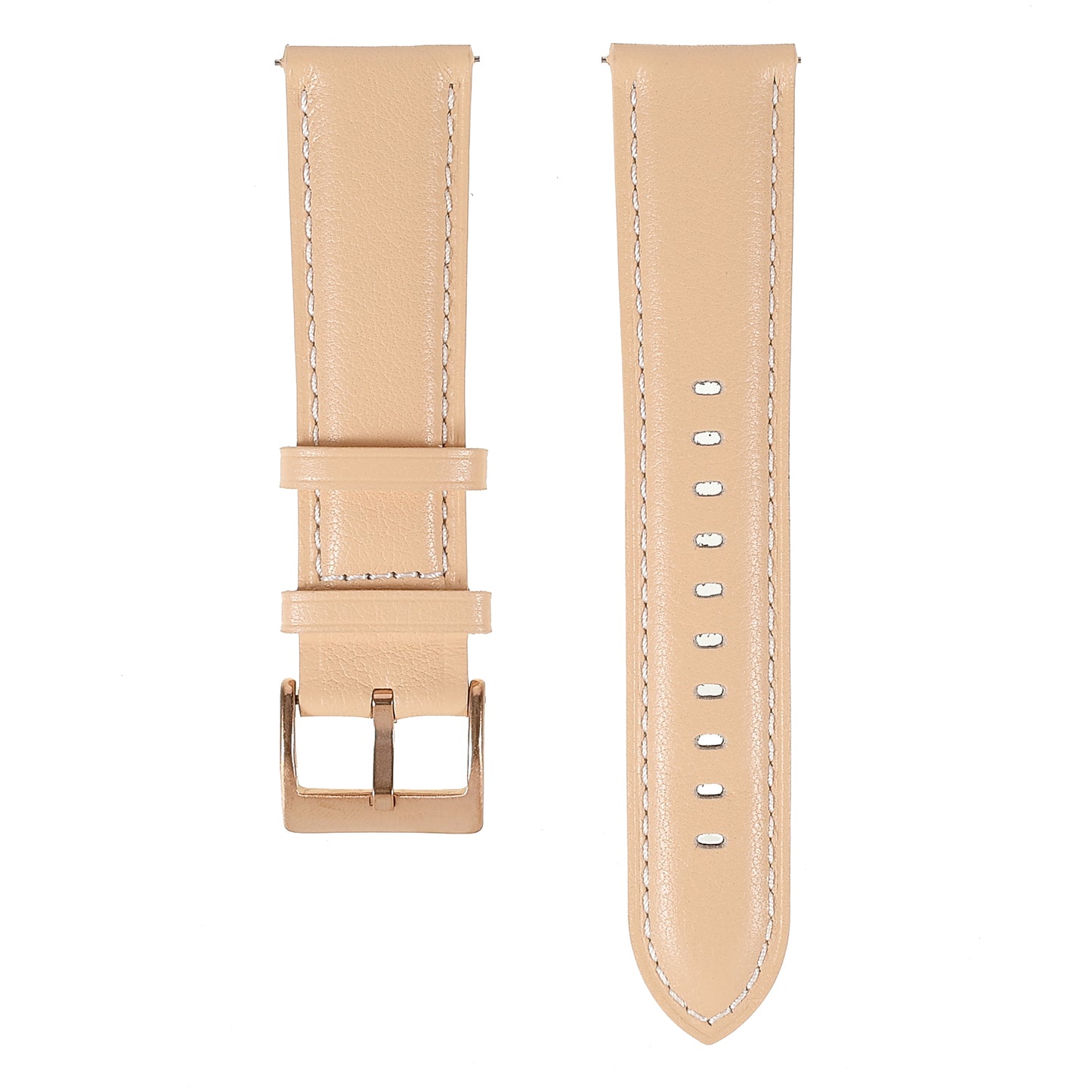 22mm Quick Release Genuine Leather Watch Band Adjustable Stitching Strap for Samsung Gear S3 Classic /Gear S3 Frontier/Galaxy Watch 46mm
