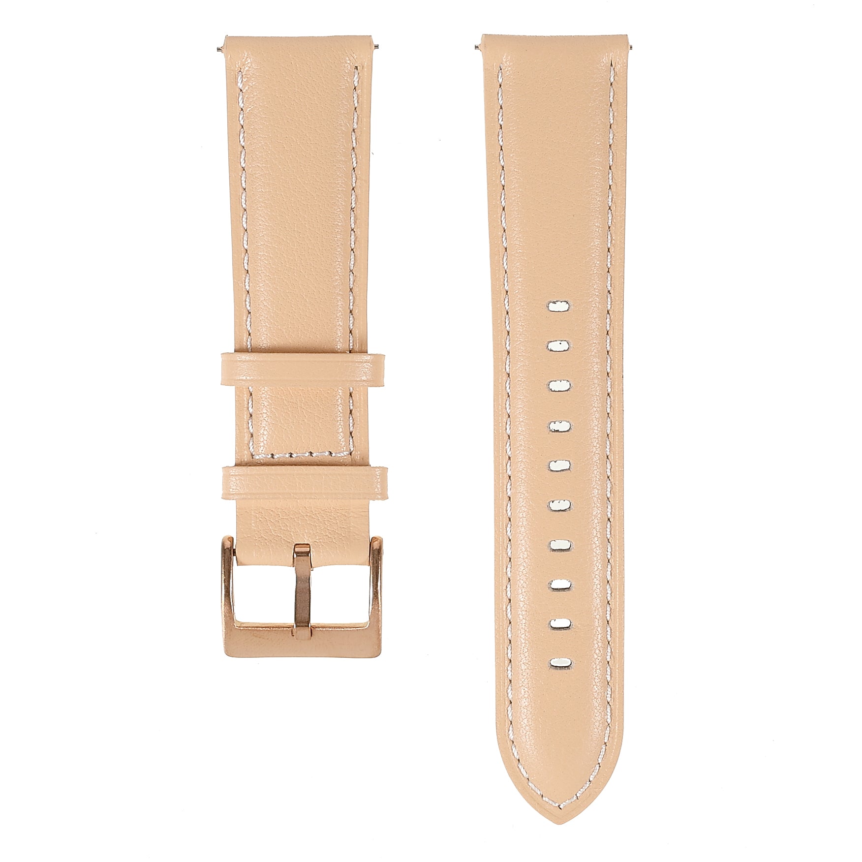 22mm Quick Release Genuine Leather Watch Band Adjustable Stitching Strap for Samsung Gear S3 Classic /Gear S3 Frontier/Galaxy Watch 46mm
