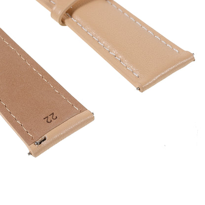 22mm Quick Release Genuine Leather Watch Band Adjustable Stitching Strap for Samsung Gear S3 Classic /Gear S3 Frontier/Galaxy Watch 46mm