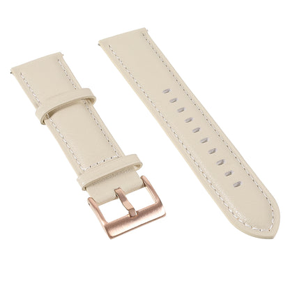 22mm Quick Release Genuine Leather Watch Band Adjustable Stitching Strap for Samsung Gear S3 Classic /Gear S3 Frontier/Galaxy Watch 46mm