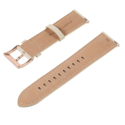 22mm Quick Release Genuine Leather Watch Band Adjustable Stitching Strap for Samsung Gear S3 Classic /Gear S3 Frontier/Galaxy Watch 46mm