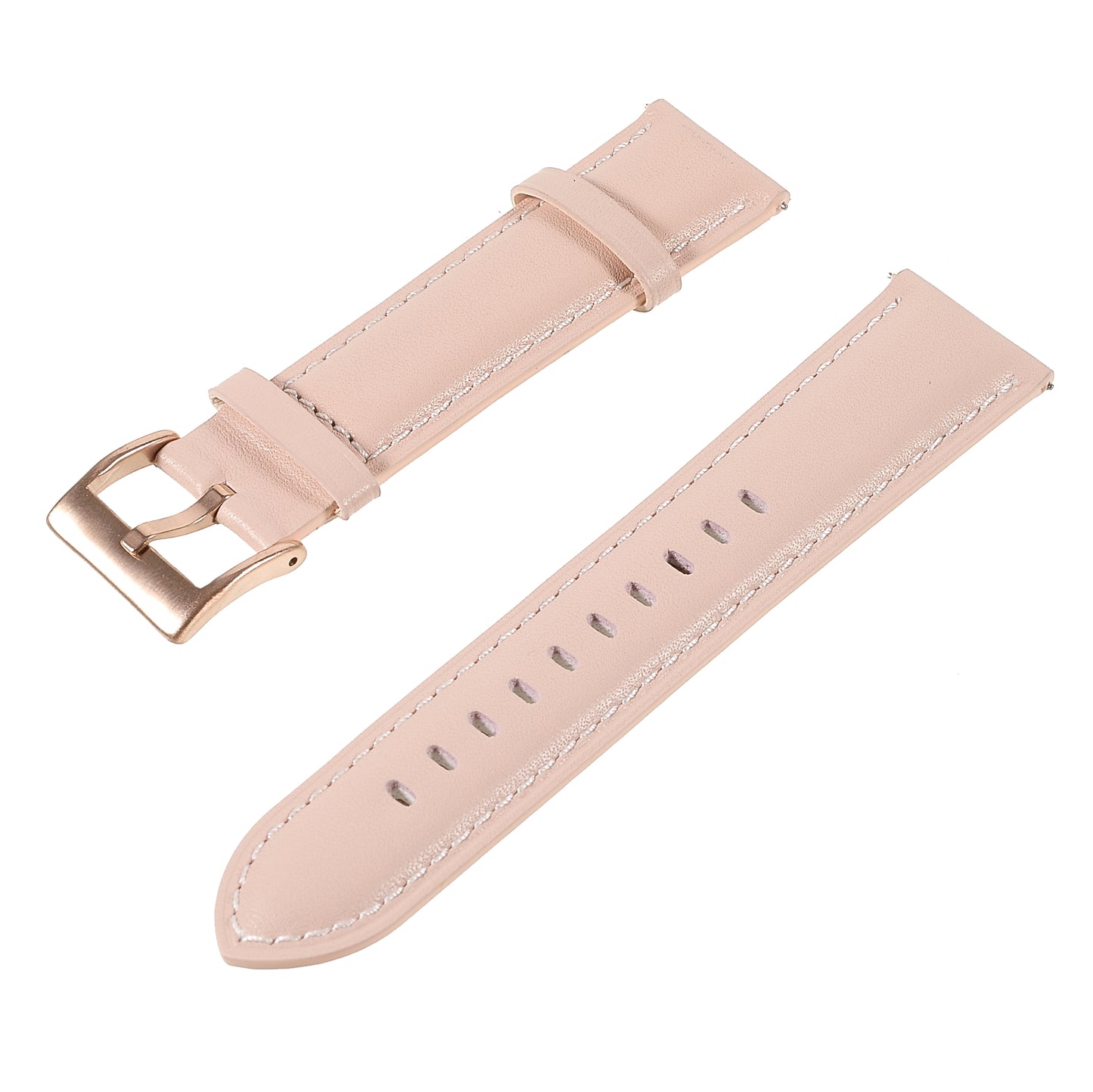 22mm Quick Release Genuine Leather Watch Band Adjustable Stitching Strap for Samsung Gear S3 Classic /Gear S3 Frontier/Galaxy Watch 46mm