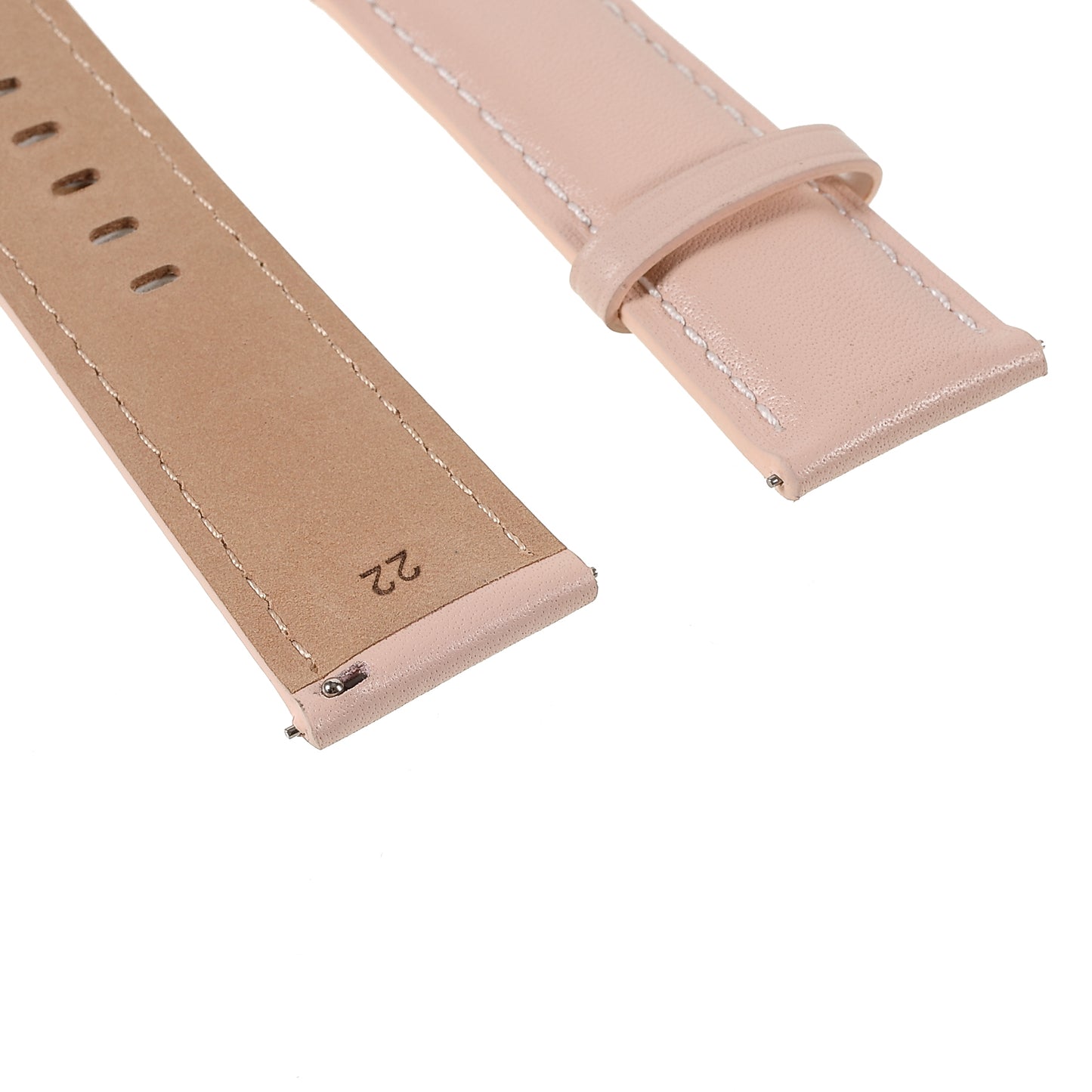 22mm Quick Release Genuine Leather Watch Band Adjustable Stitching Strap for Samsung Gear S3 Classic /Gear S3 Frontier/Galaxy Watch 46mm