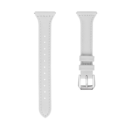 22mm Top Layer Cowhide Genuine Leather Smart Watch Strap Slim Watchband for Samsung Galaxy Watch3 45mm/Huawei Watch GT 2 Pro