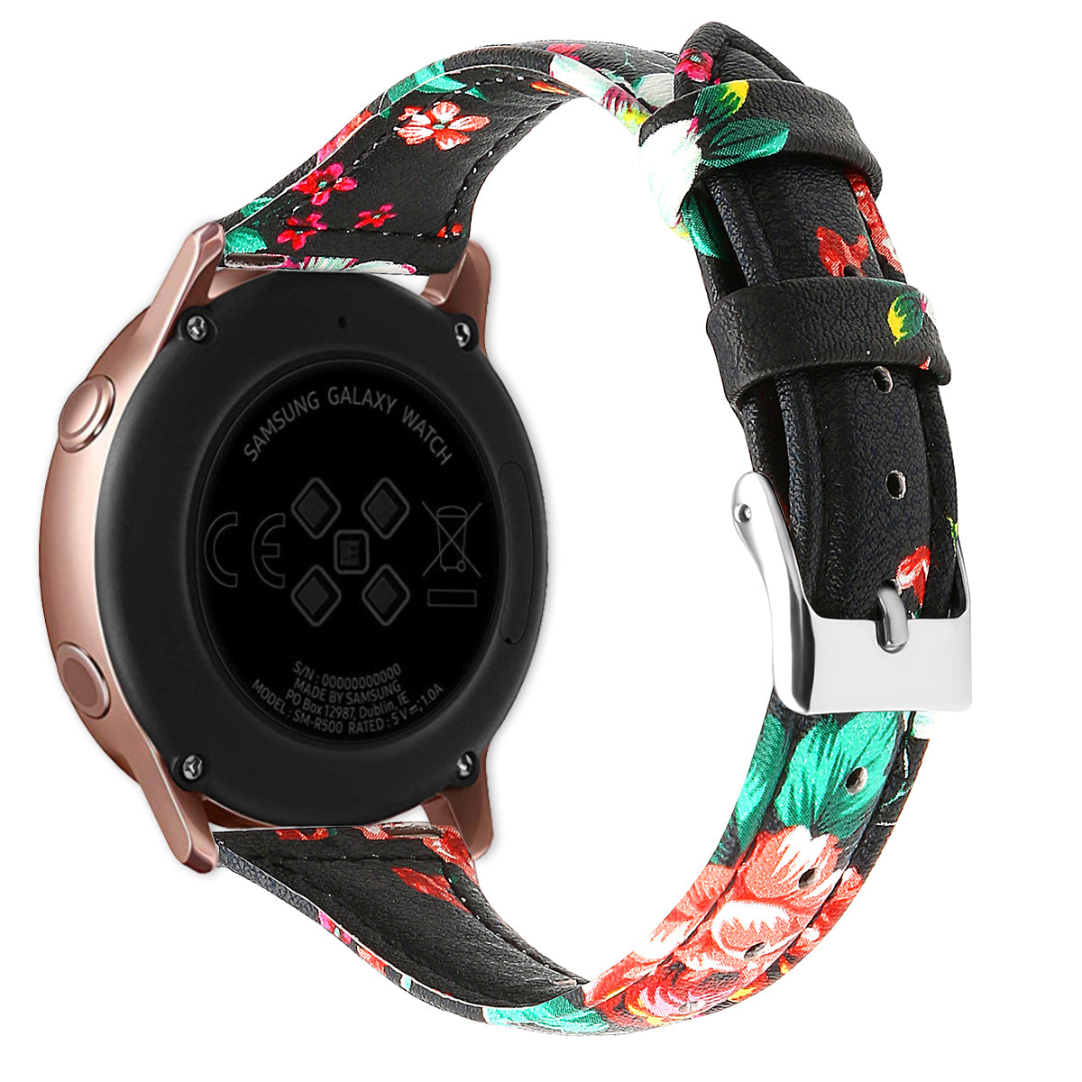 22mm Top Layer Cowhide Genuine Leather Smart Watch Strap Slim Watchband for Samsung Galaxy Watch3 45mm/Huawei Watch GT 2 Pro