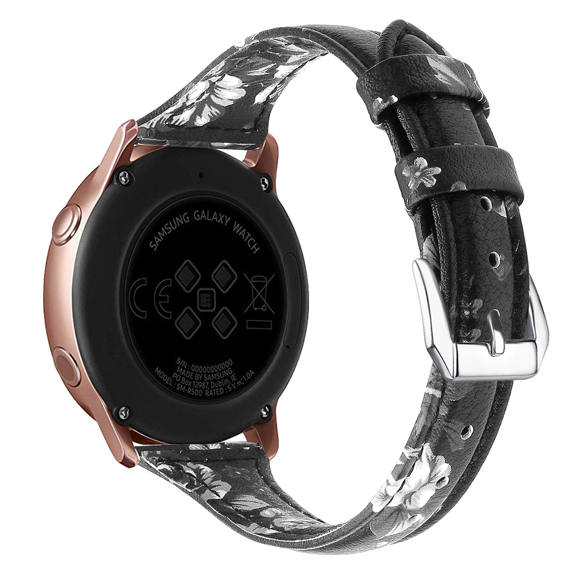 22mm Top Layer Cowhide Genuine Leather Smart Watch Strap Slim Watchband for Samsung Galaxy Watch3 45mm/Huawei Watch GT 2 Pro