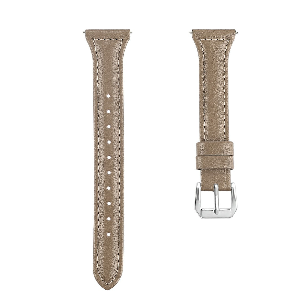 22mm Top Layer Cowhide Genuine Leather Smart Watch Strap Slim Watchband for Samsung Galaxy Watch3 45mm/Huawei Watch GT 2 Pro