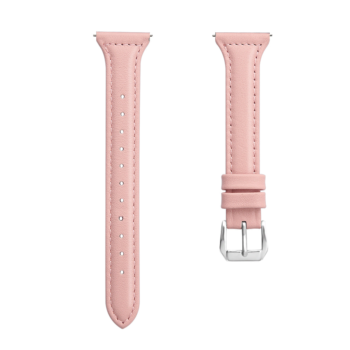22mm Top Layer Cowhide Genuine Leather Smart Watch Strap Slim Watchband for Samsung Galaxy Watch3 45mm/Huawei Watch GT 2 Pro
