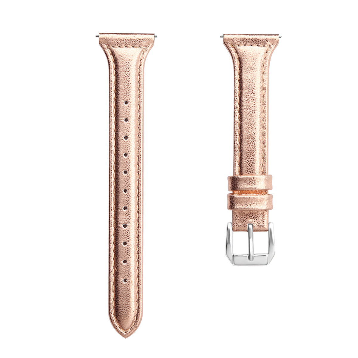 22mm Top Layer Cowhide Genuine Leather Smart Watch Strap Slim Watchband for Samsung Galaxy Watch3 45mm/Huawei Watch GT 2 Pro