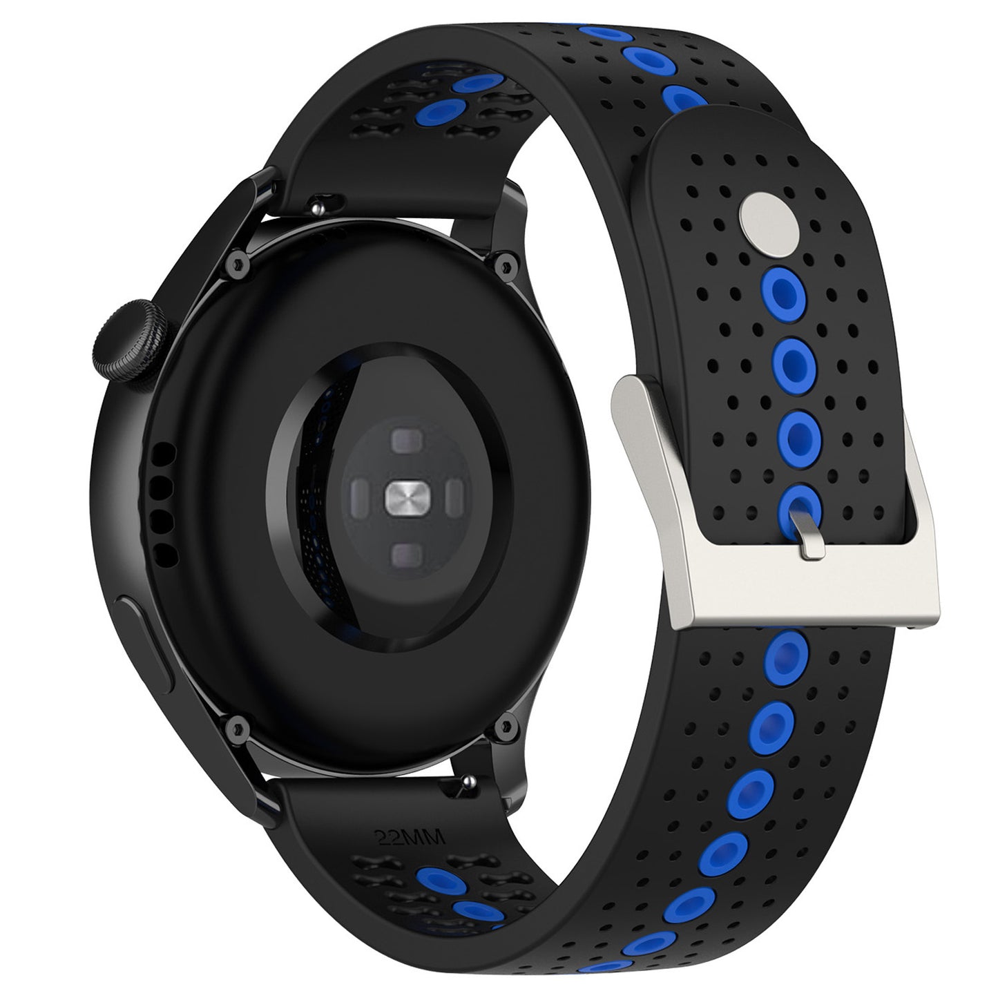 20mm Bi-color Silicone Watch Strap Wristband for Huawei Watch GT3 42mm/Samsung Galaxy Watch 42mm