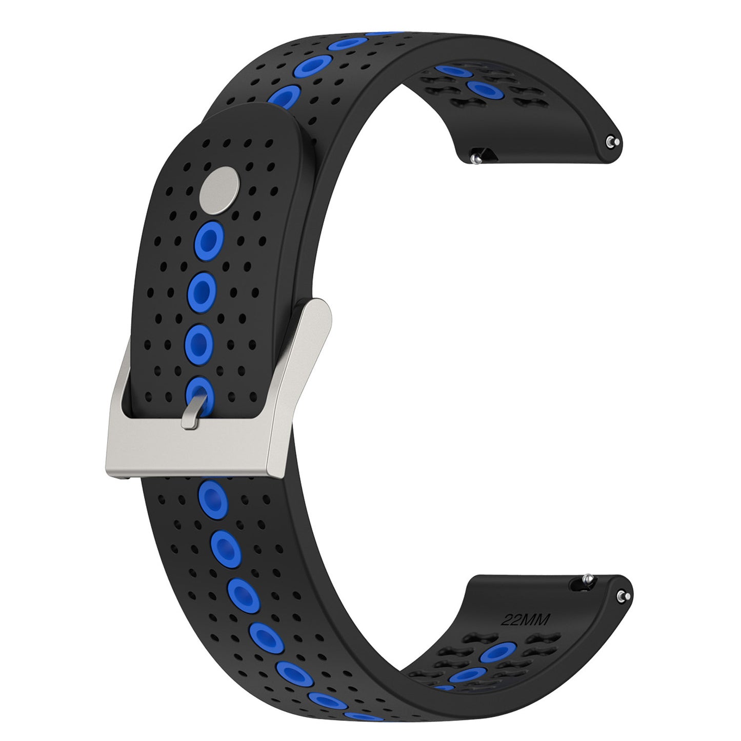 20mm Bi-color Silicone Watch Strap Wristband for Huawei Watch GT3 42mm/Samsung Galaxy Watch 42mm