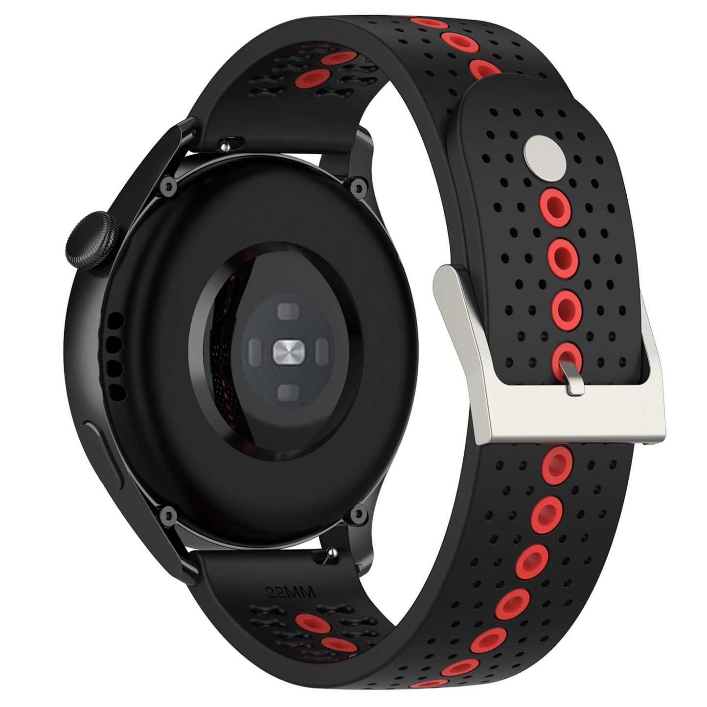 20mm Bi-color Silicone Watch Strap Wristband for Huawei Watch GT3 42mm/Samsung Galaxy Watch 42mm