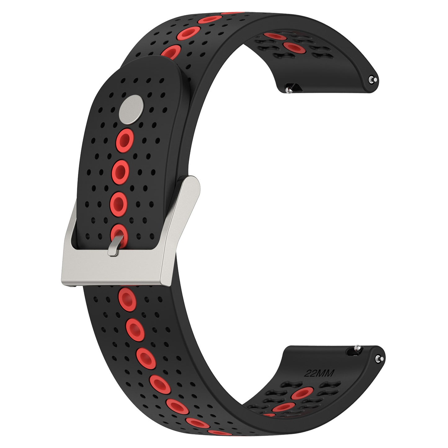 20mm Bi-color Silicone Watch Strap Wristband for Huawei Watch GT3 42mm/Samsung Galaxy Watch 42mm
