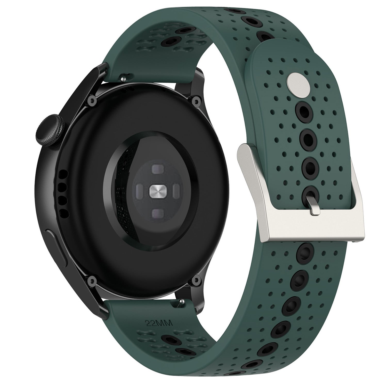 20mm Bi-color Silicone Watch Strap Wristband for Huawei Watch GT3 42mm/Samsung Galaxy Watch 42mm