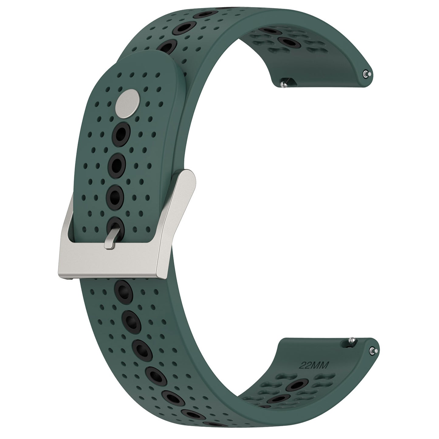 20mm Bi-color Silicone Watch Strap Wristband for Huawei Watch GT3 42mm/Samsung Galaxy Watch 42mm