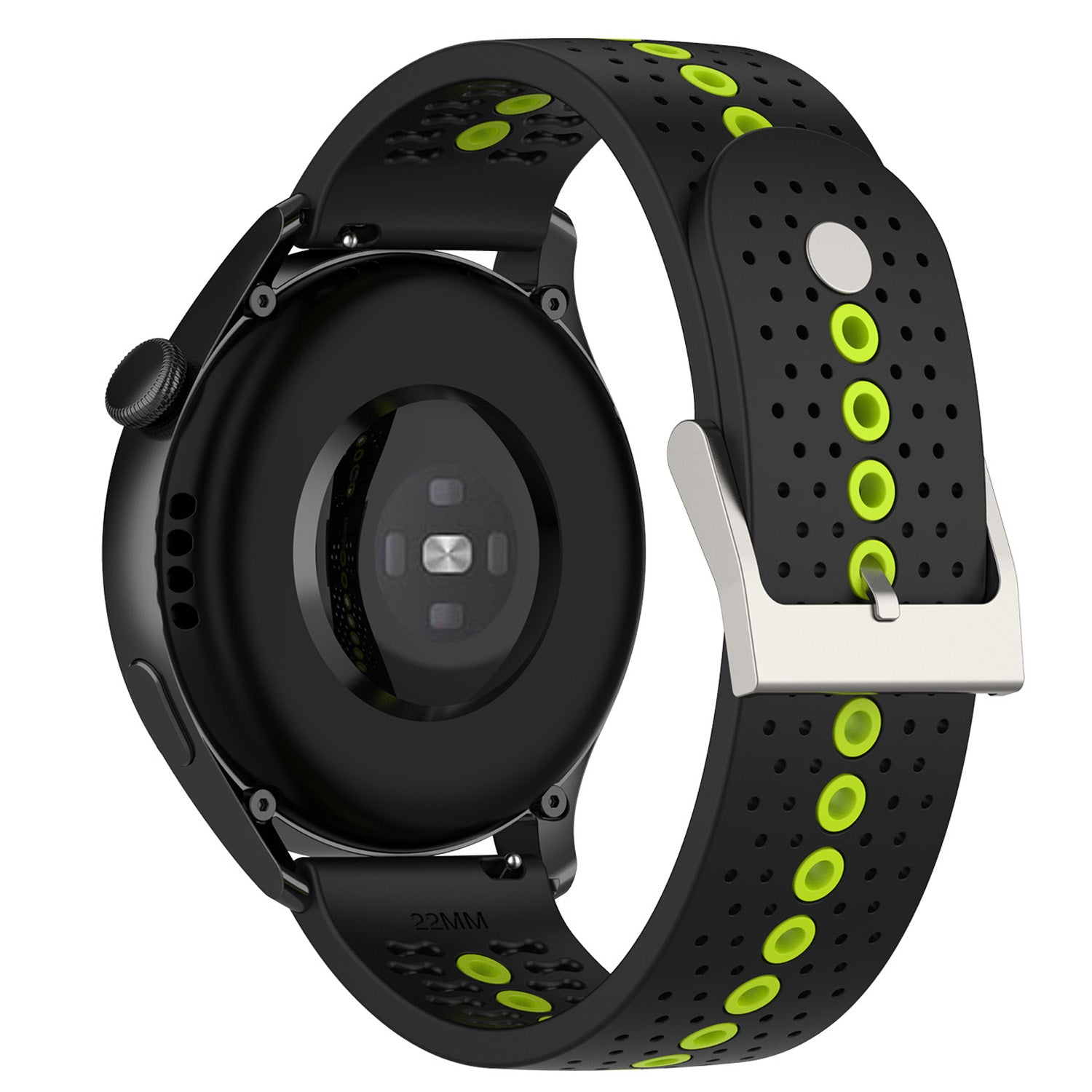 20mm Bi-color Silicone Watch Strap Wristband for Huawei Watch GT3 42mm/Samsung Galaxy Watch 42mm