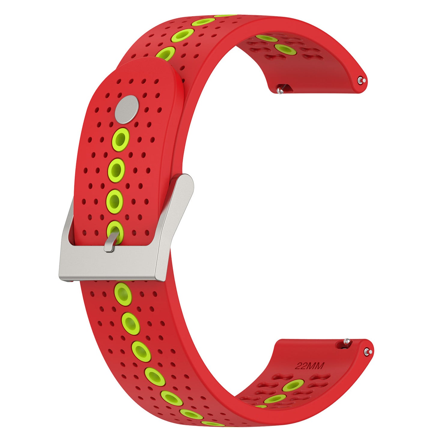 20mm Bi-color Silicone Watch Strap Wristband for Huawei Watch GT3 42mm/Samsung Galaxy Watch 42mm