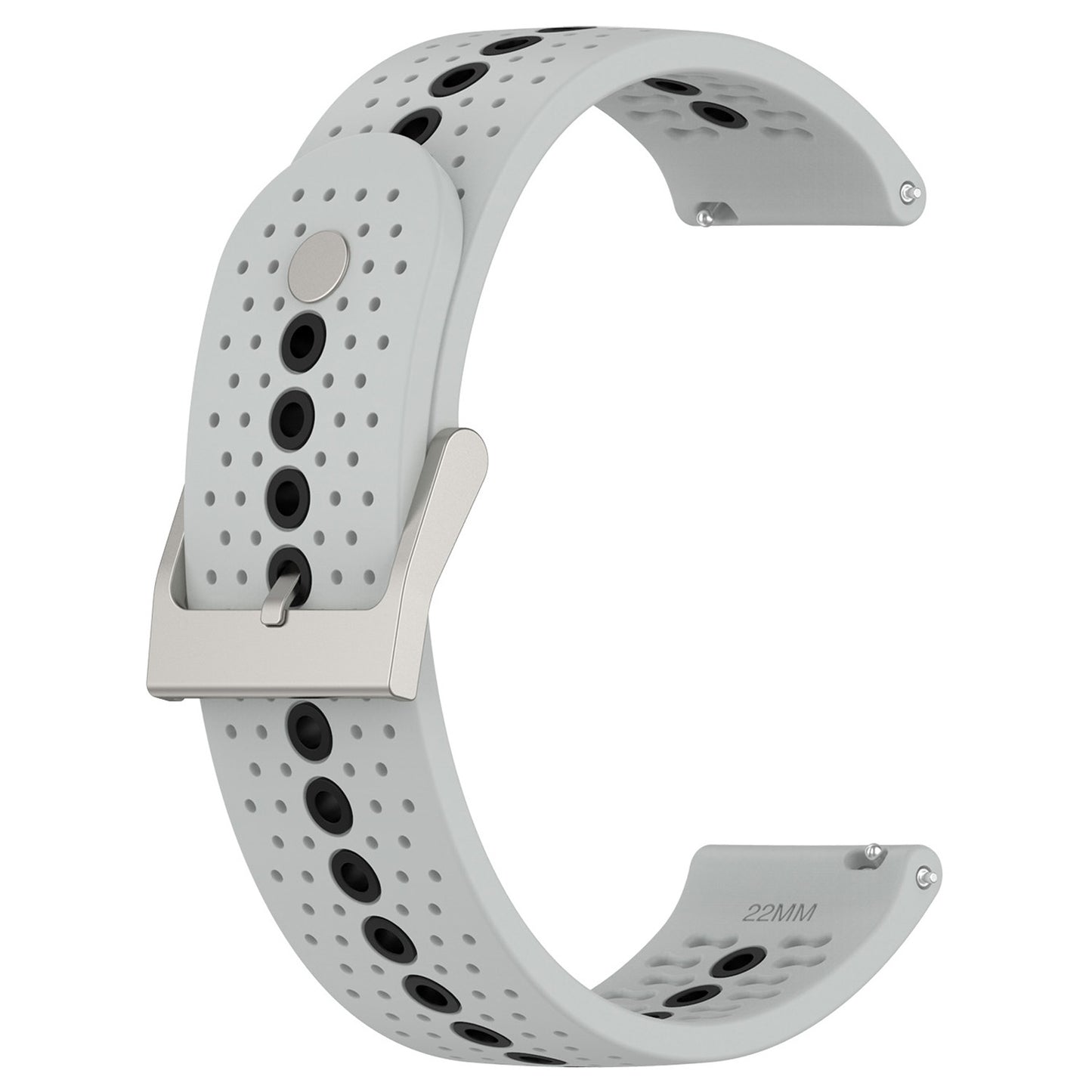20mm Bi-color Silicone Watch Strap Wristband for Huawei Watch GT3 42mm/Samsung Galaxy Watch 42mm