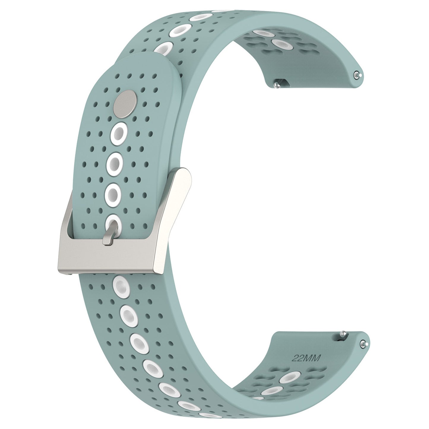 20mm Bi-color Silicone Watch Strap Wristband for Huawei Watch GT3 42mm/Samsung Galaxy Watch 42mm