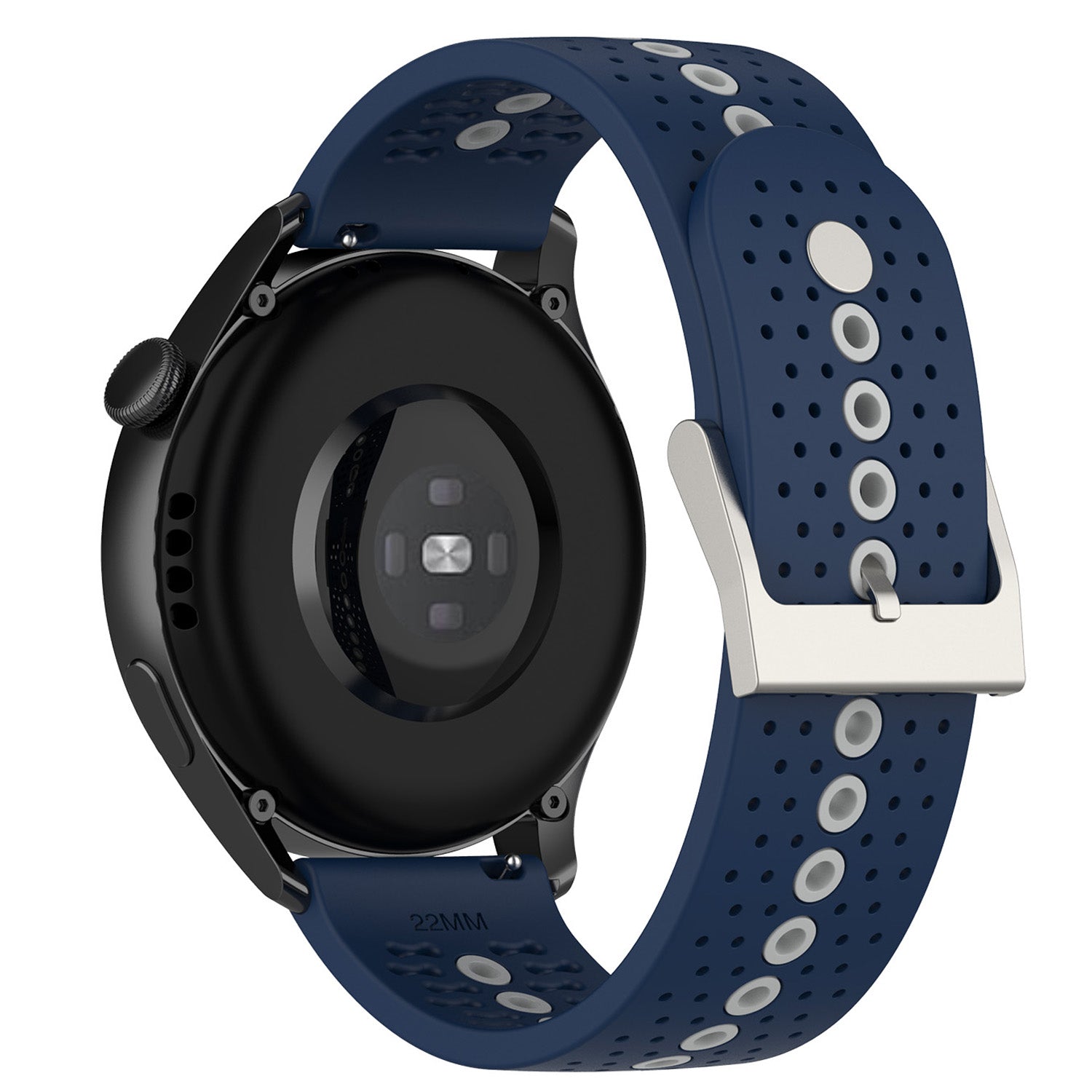 20mm Bi-color Silicone Watch Strap Wristband for Huawei Watch GT3 42mm/Samsung Galaxy Watch 42mm