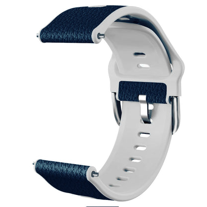 20mm Litchi Texture PU Leather Coated TPU Watchband Replacement Strap for Huawei Watch GT3 42mm/GT2 42mm
