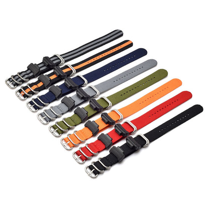 Nylon Canvas Watch Strap Replacement Watch Band with 5 Thicken Watch Band Loop for Casio GA-110/G-8900/DW-5600