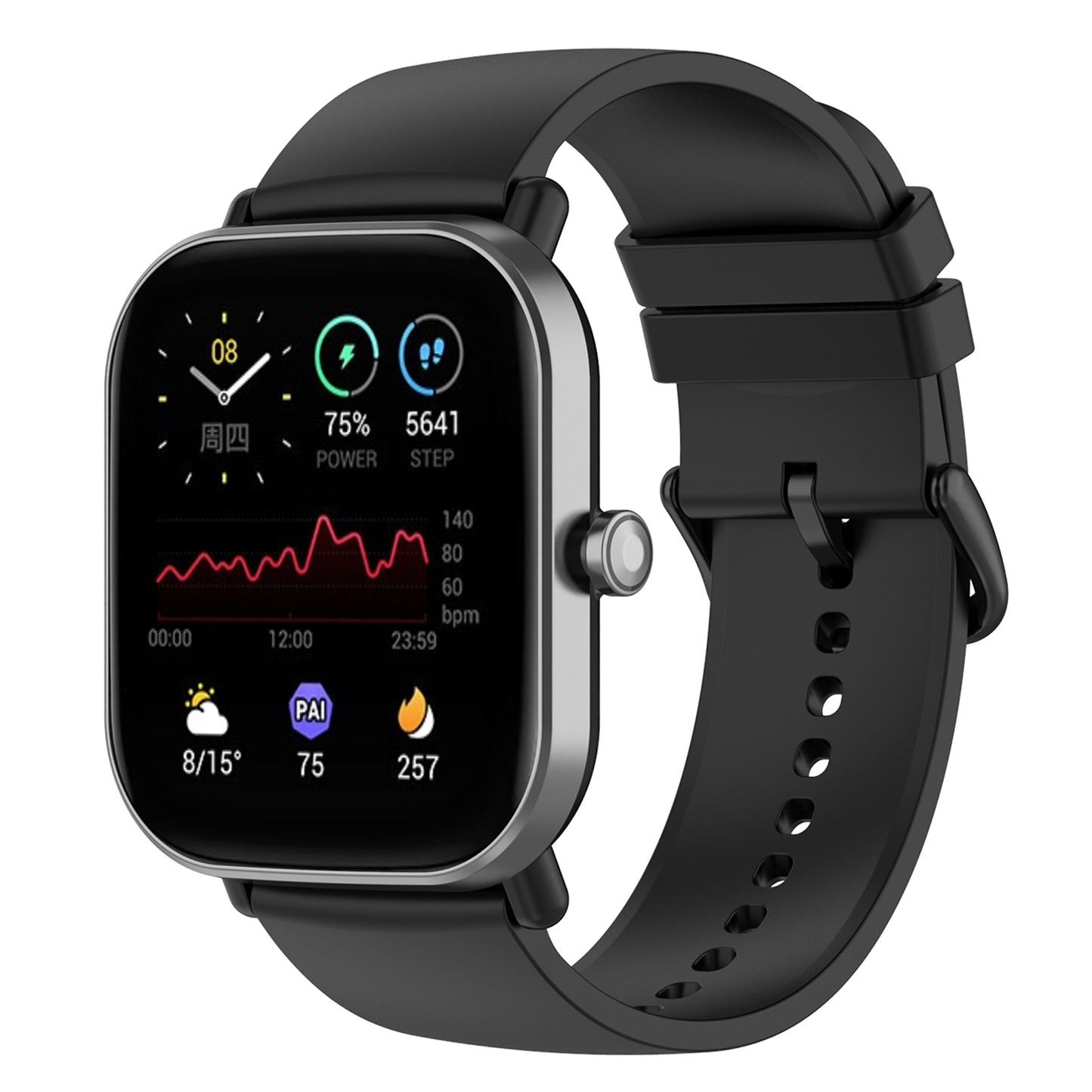 22mm Silicone Watch Strap Soft Wristband with Buckle for Samsung Galaxy Watch3 45mm/Active/Huawei Watch 3