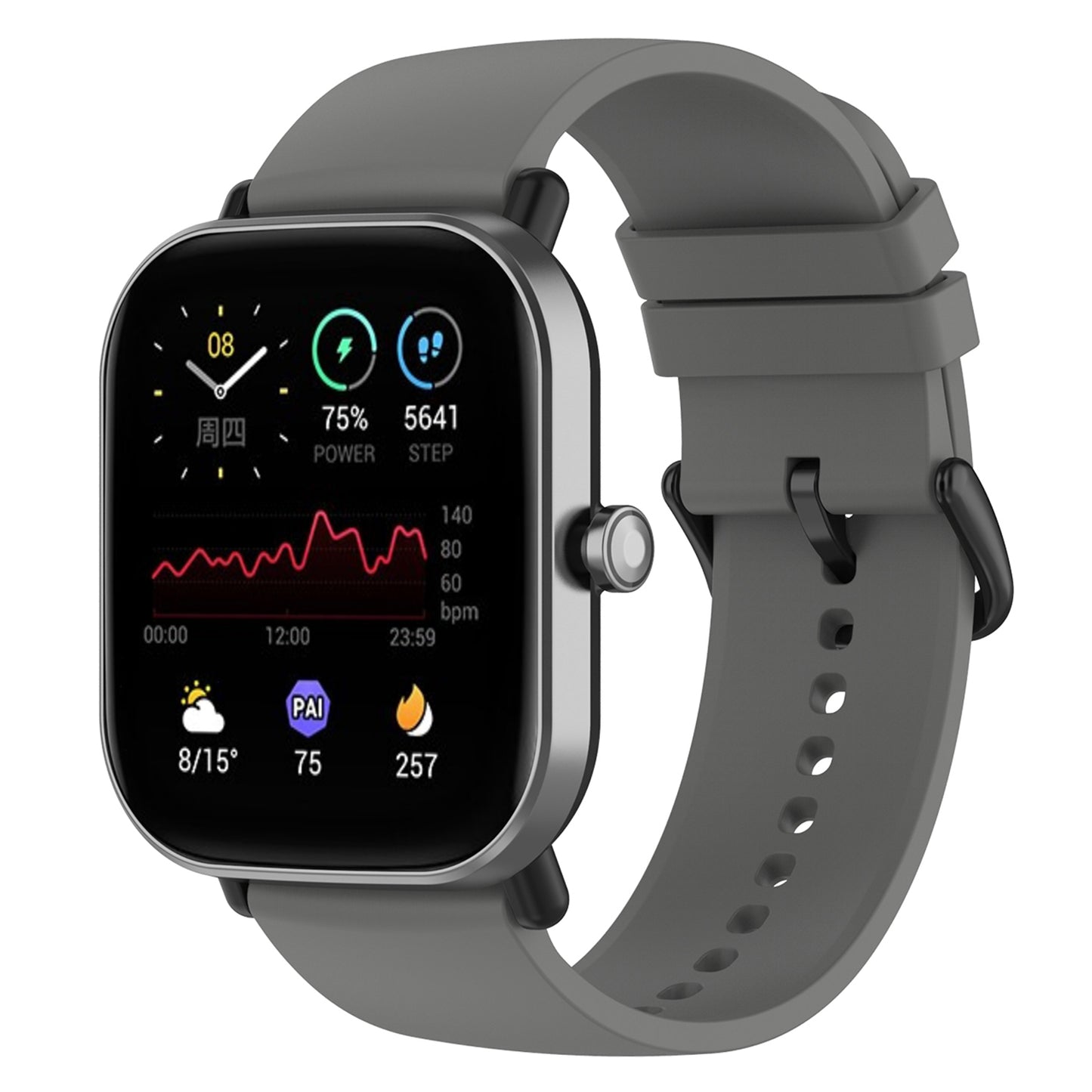 22mm Silicone Watch Strap Soft Wristband with Buckle for Samsung Galaxy Watch3 45mm/Active/Huawei Watch 3