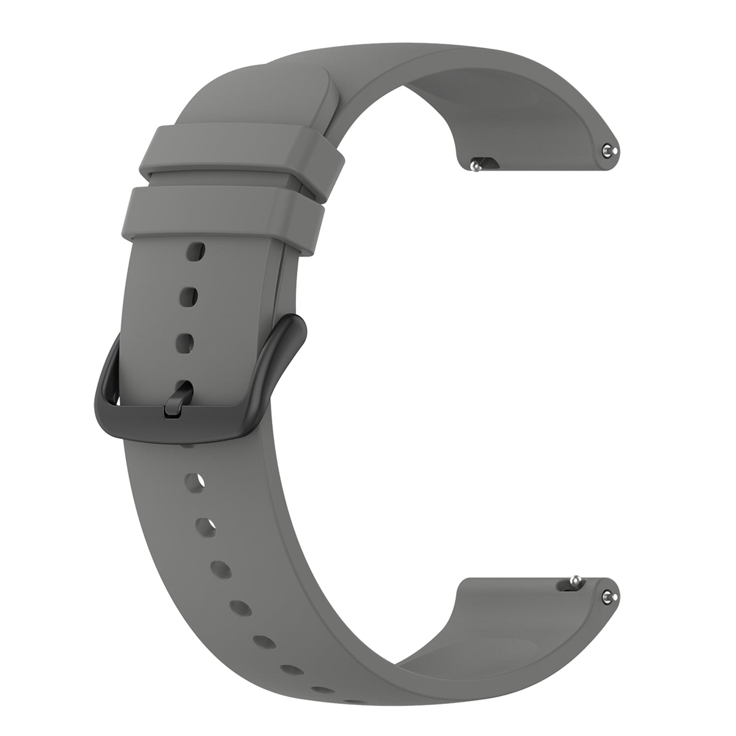 22mm Silicone Watch Strap Soft Wristband with Buckle for Samsung Galaxy Watch3 45mm/Active/Huawei Watch 3