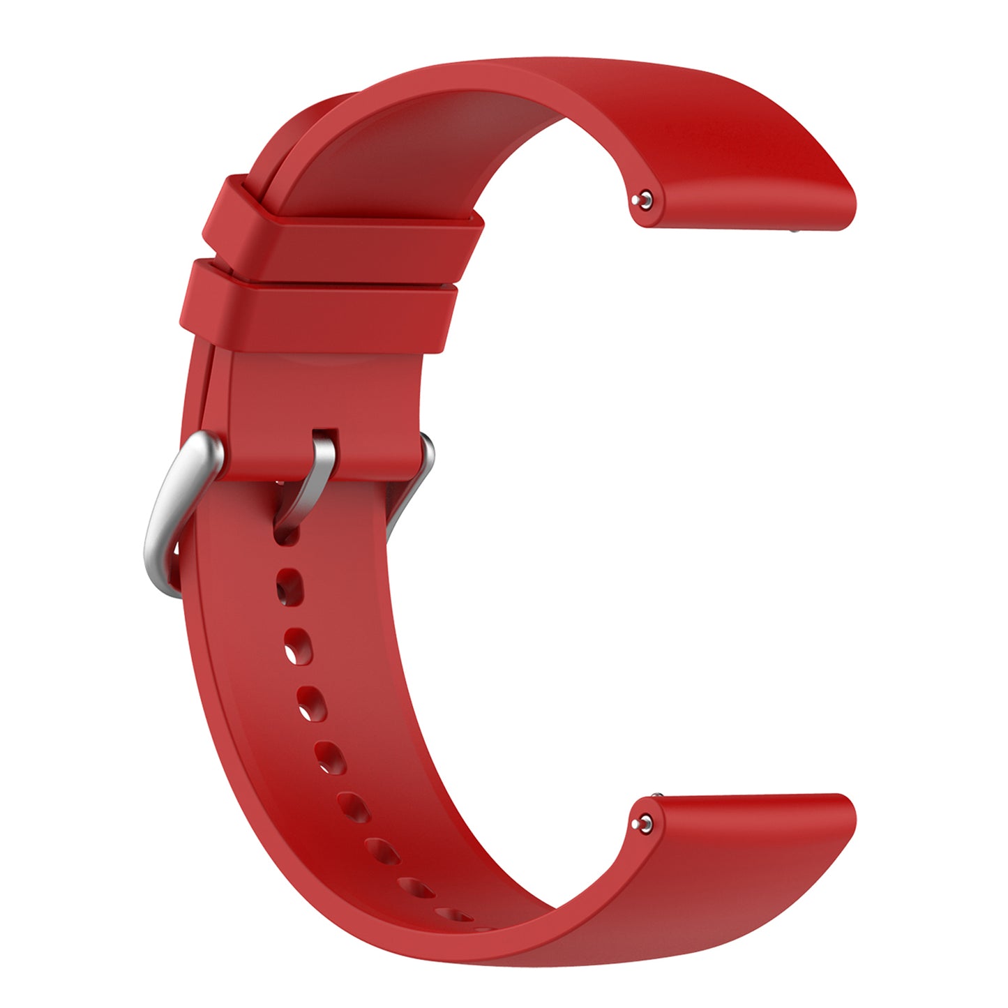 22mm Silicone Watch Strap Soft Wristband with Buckle for Samsung Galaxy Watch3 45mm/Active/Huawei Watch 3