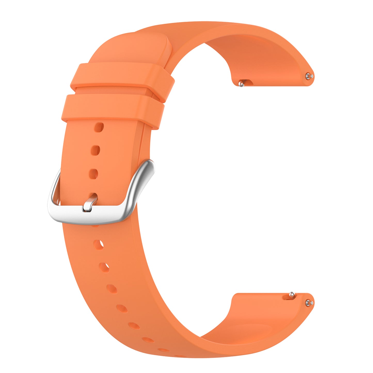 22mm Silicone Watch Strap Soft Wristband with Buckle for Samsung Galaxy Watch3 45mm/Active/Huawei Watch 3