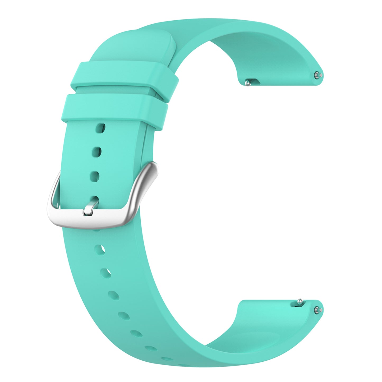 22mm Silicone Watch Strap Soft Wristband with Buckle for Samsung Galaxy Watch3 45mm/Active/Huawei Watch 3