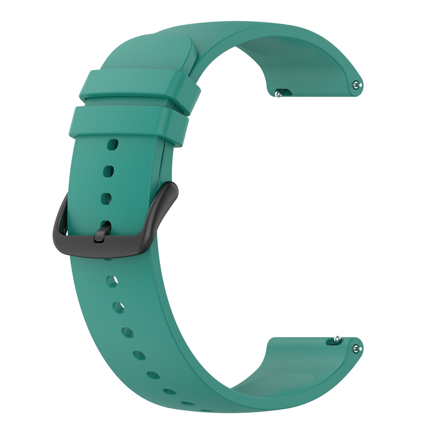 22mm Silicone Watch Strap Soft Wristband with Buckle for Samsung Galaxy Watch3 45mm/Active/Huawei Watch 3