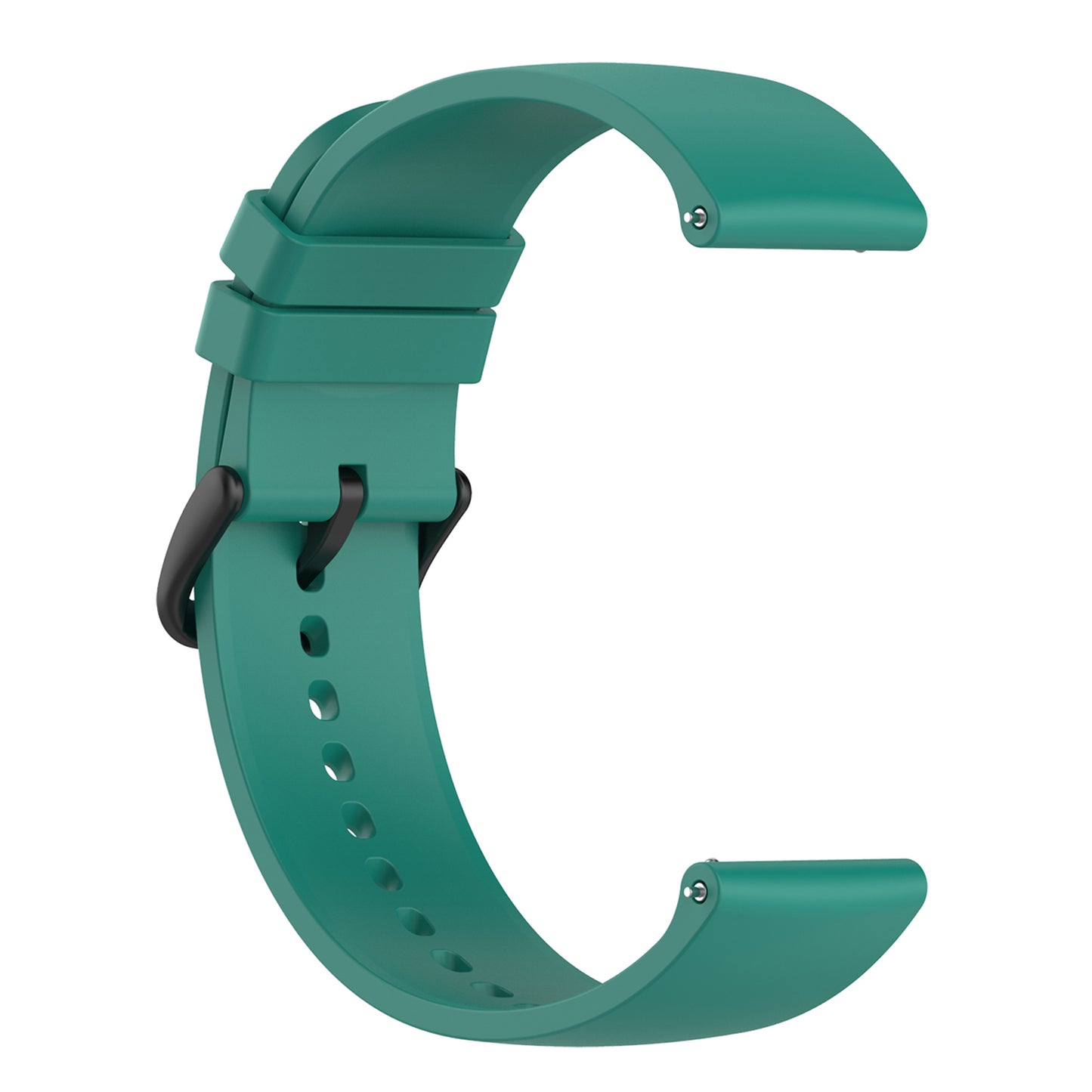 22mm Silicone Watch Strap Soft Wristband with Buckle for Samsung Galaxy Watch3 45mm/Active/Huawei Watch 3